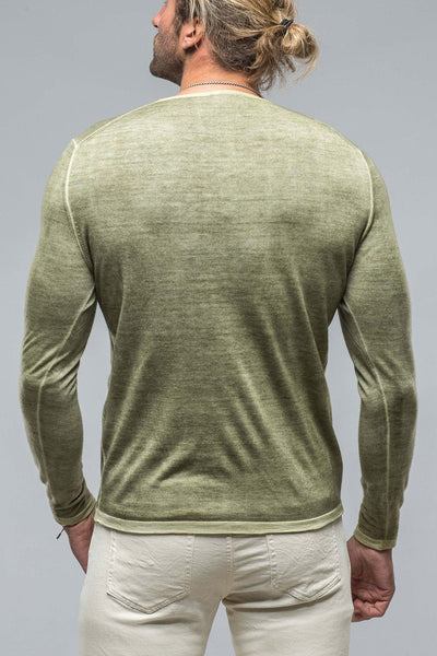 Matteo Cashmere Sweater in Olive - AXEL'S