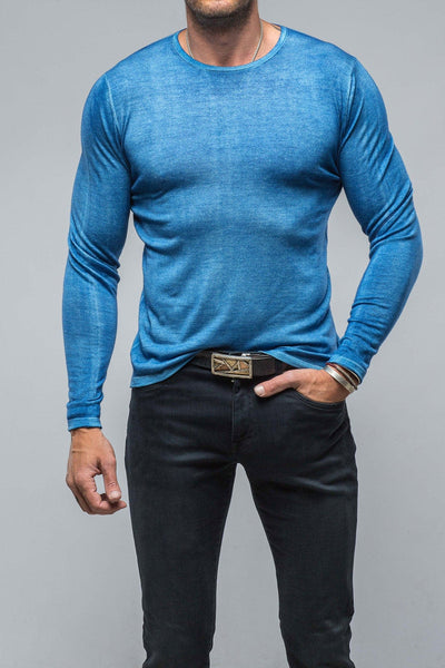 Matteo Cashmere Sweater in Royal - AXEL'S