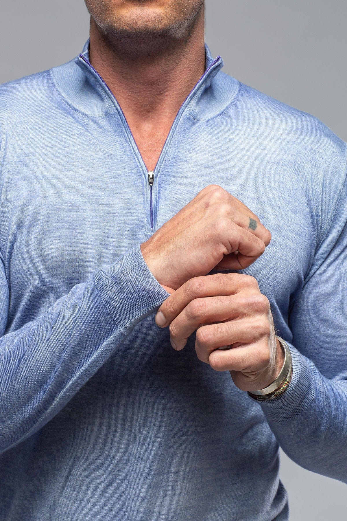 Lavender top quarter zip