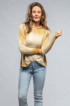Rubina Cashmere Hooded Pullover In Ochre - AXEL'S