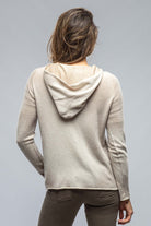 Rubina Merino Hooded Pullover In Natural - AXEL'S