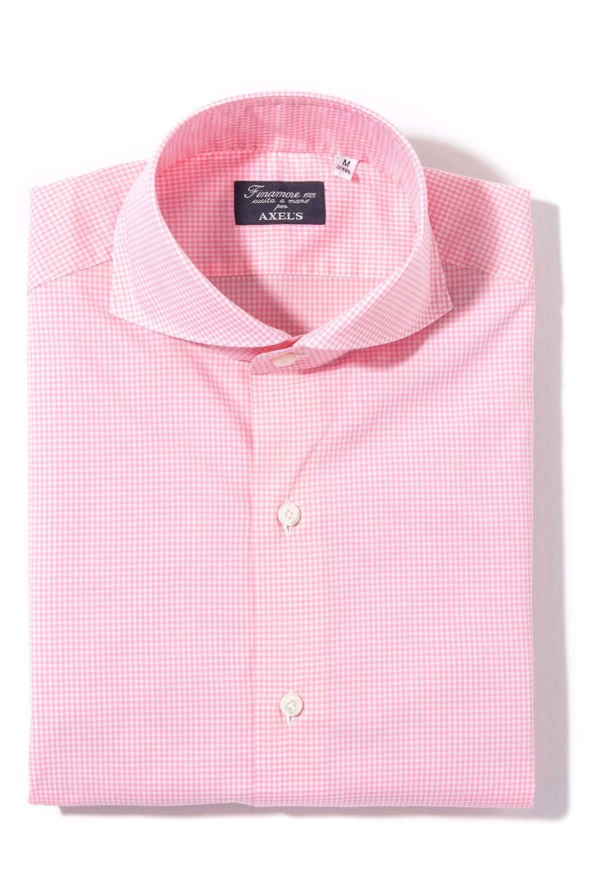 Petzen Small Checked Cotton Shirt In Pink - AXEL'S