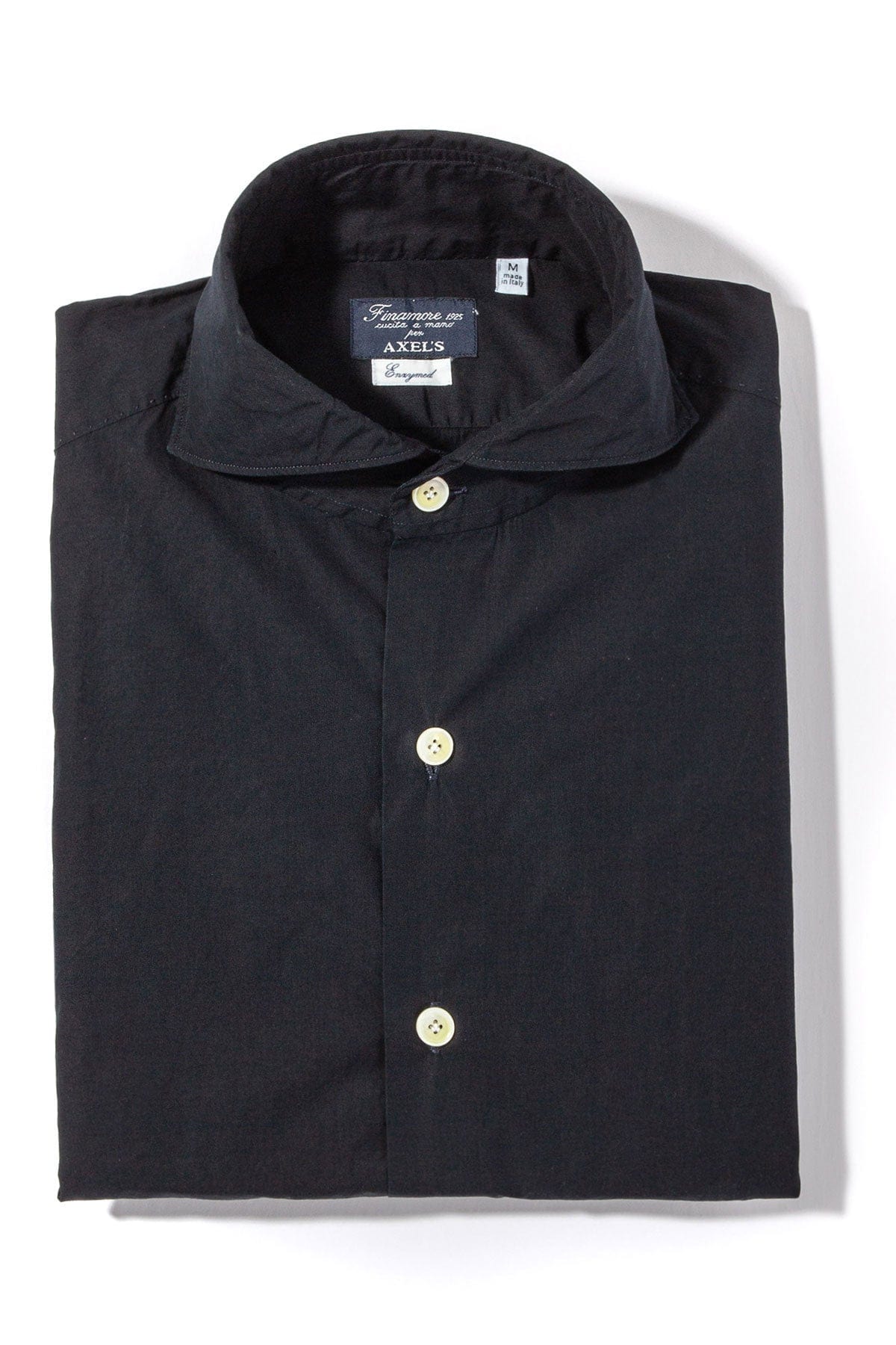 Tauplitz Enzymed Washed Cotton Shirt In Navy - AXEL'S
