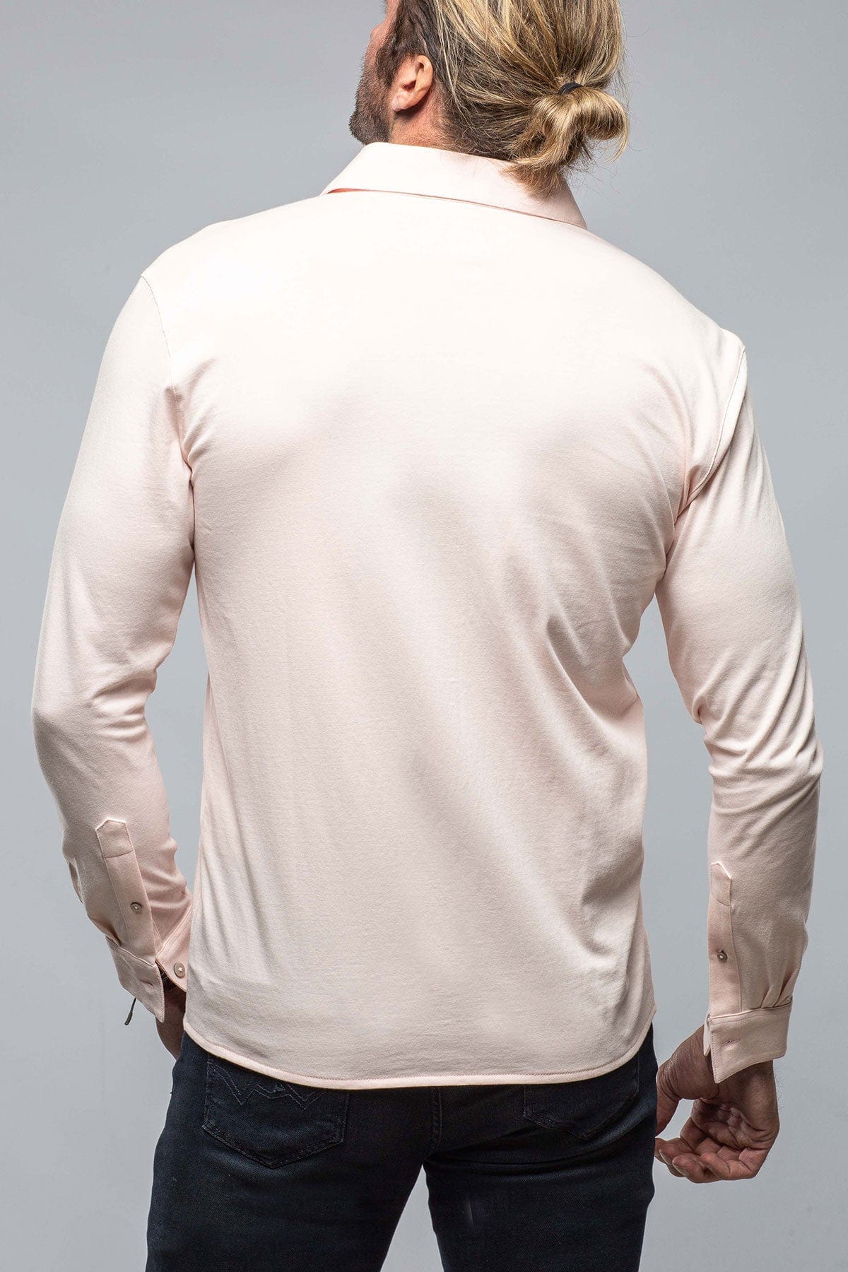 Cambria Button Up Polo in Pink - AXEL'S