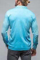 Cambria Button Up Polo in Turquoise - AXEL'S