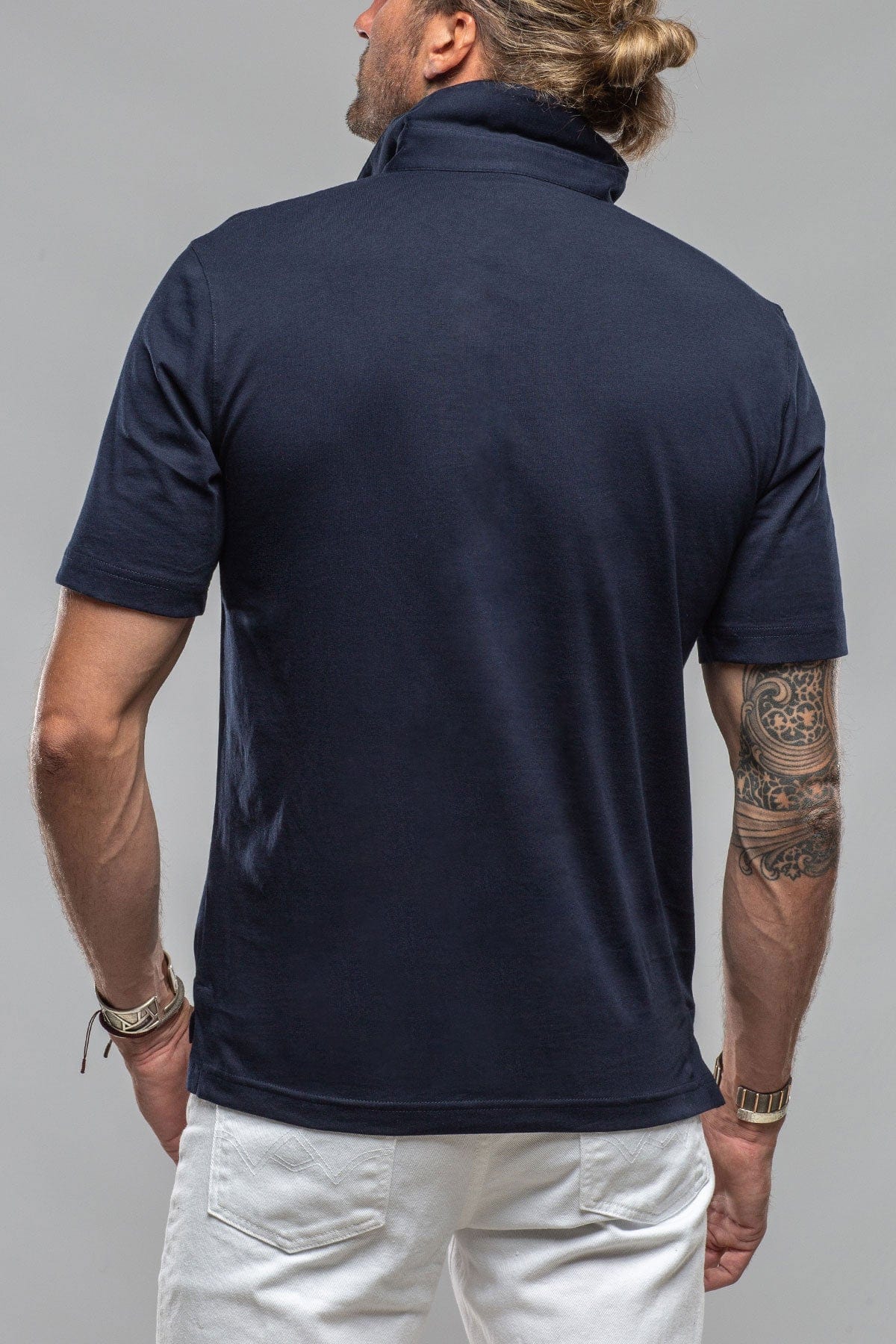 Georg Roth Cruz Cotton Polo in True Navy | Axel's of Vail