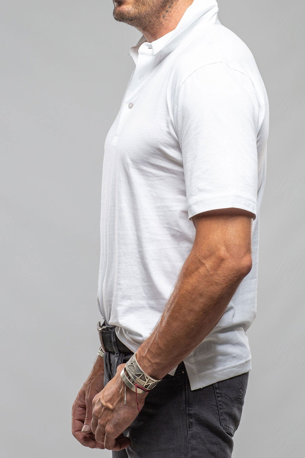 White cotton polo shirts hotsell