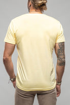 Siena Cotton V Neck In Yellow - AXEL'S