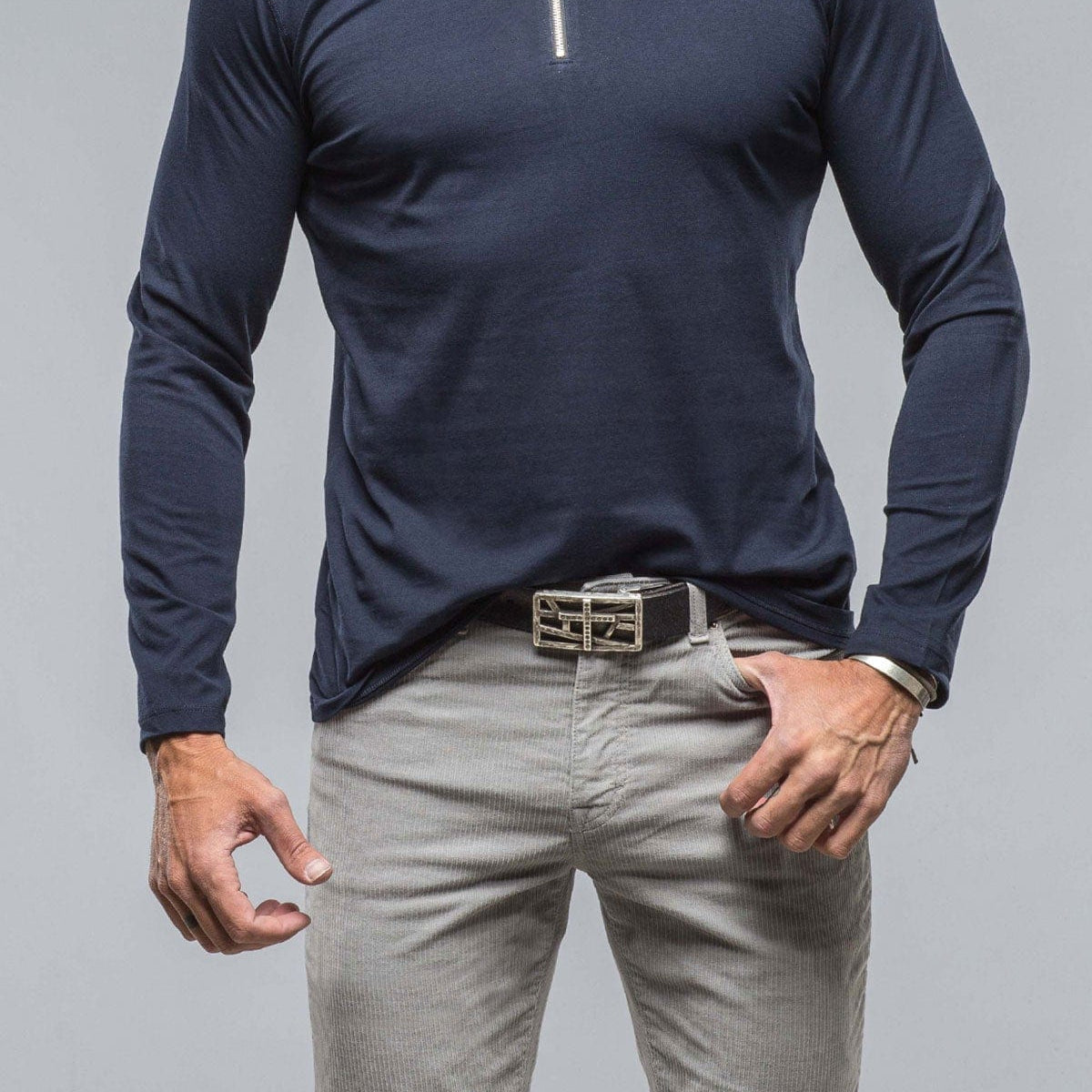 Georg Roth Modesto Luxe Pima Cotton Zip in Navy – AXEL'S