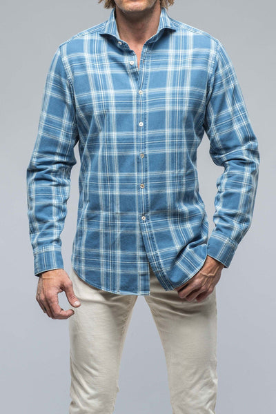 Edelman Shirt In Blue Scuro - AXEL'S