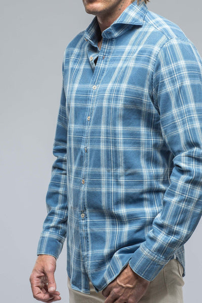 Edelman Shirt In Blue Scuro - AXEL'S