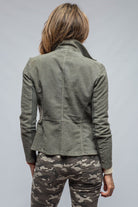 GNR 4 Pocket Vintaged Leather Jacket In Moss - AXEL'S