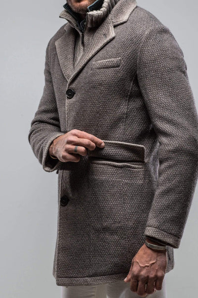 Leon Knit Jacket in Ice - AXEL'S