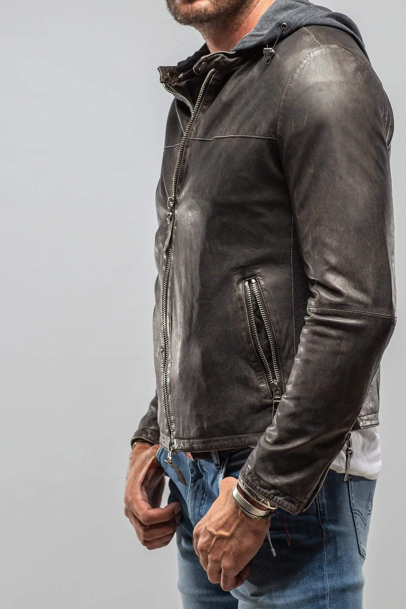 Leopardi Moto Hoodie in Black - AXEL'S