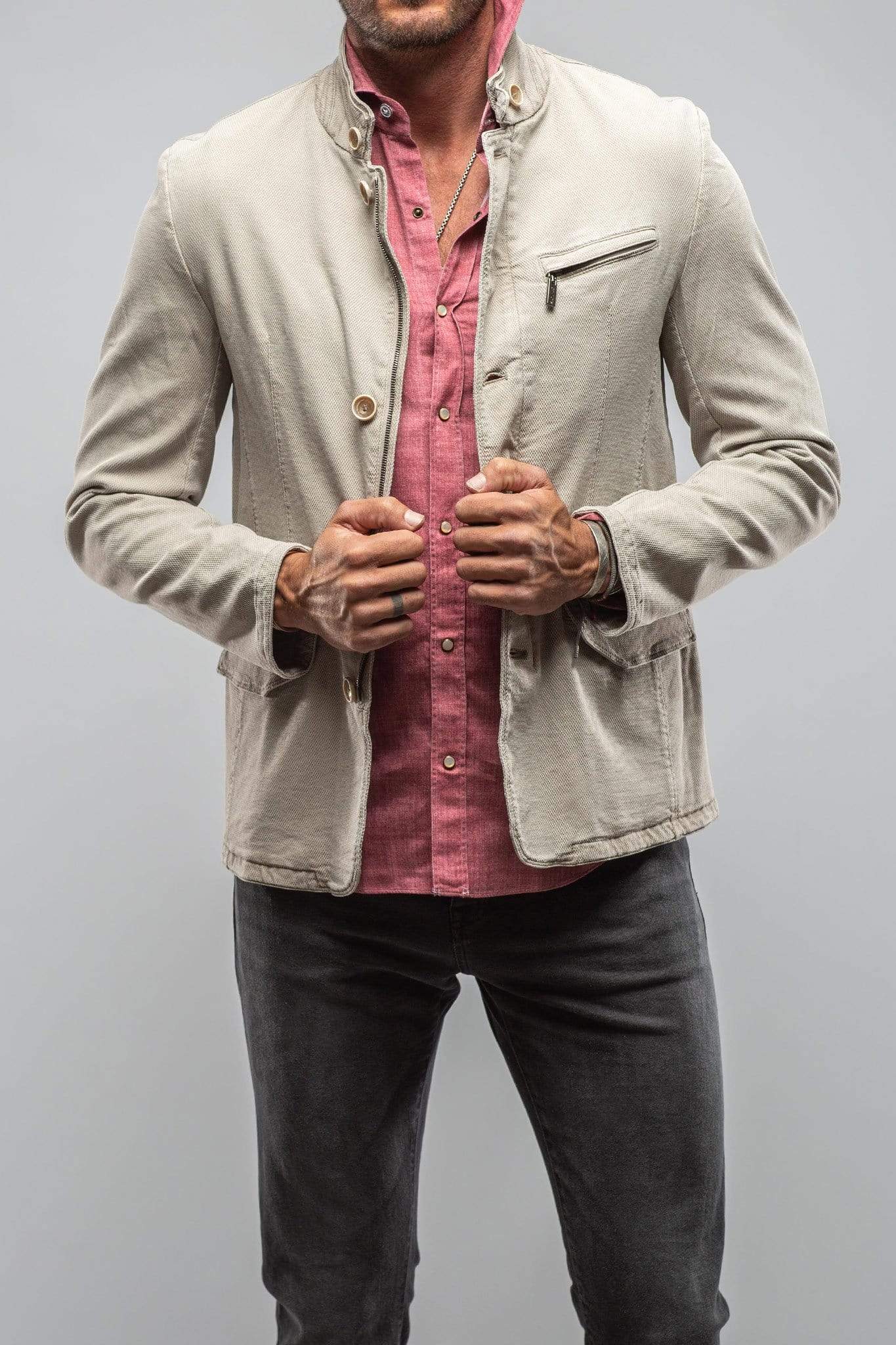 Lyndhurst Garment Dyed Canvas In Off White - AXEL'S