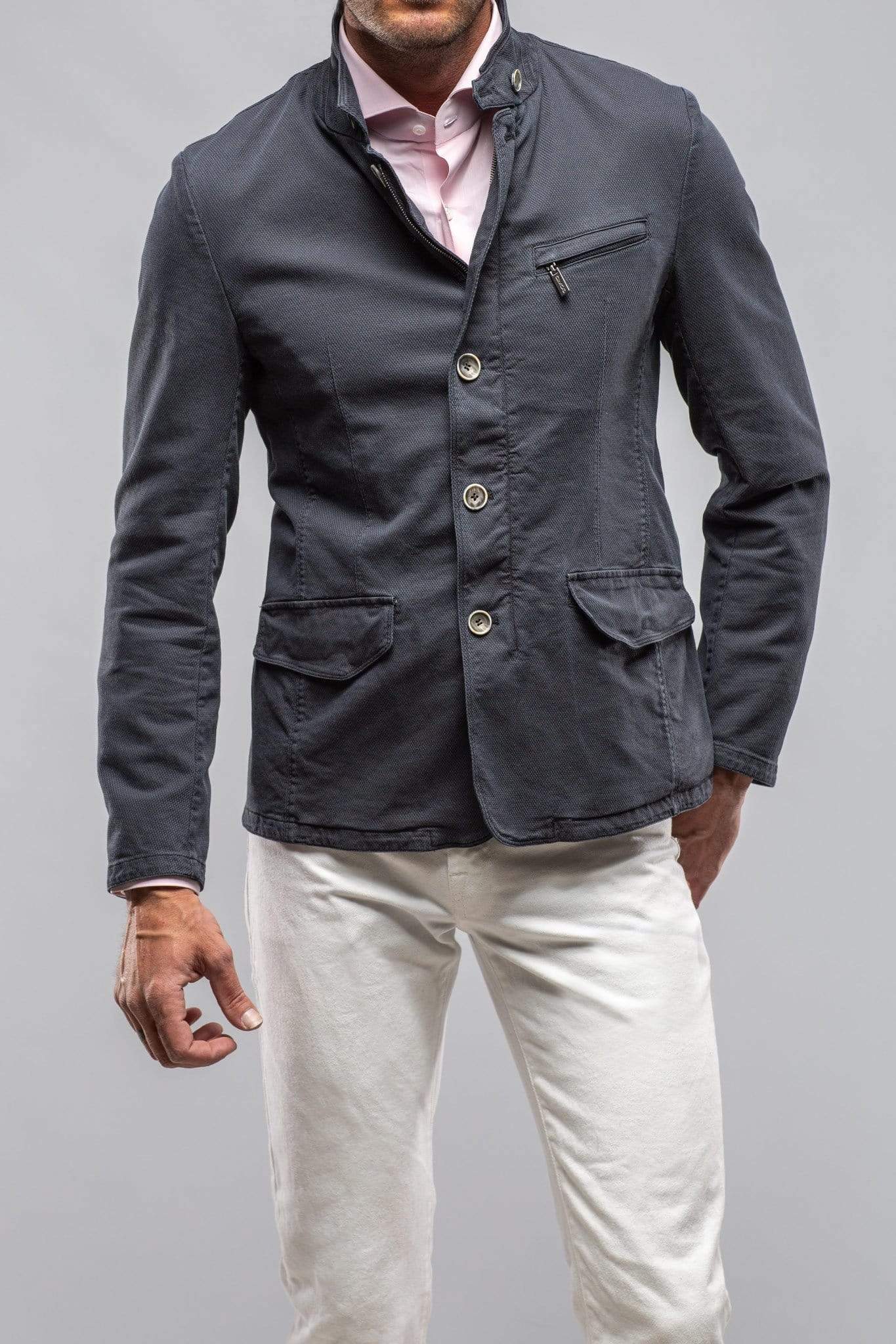 Lyndhurst Lightweight Jacket In Navy - AXEL'S