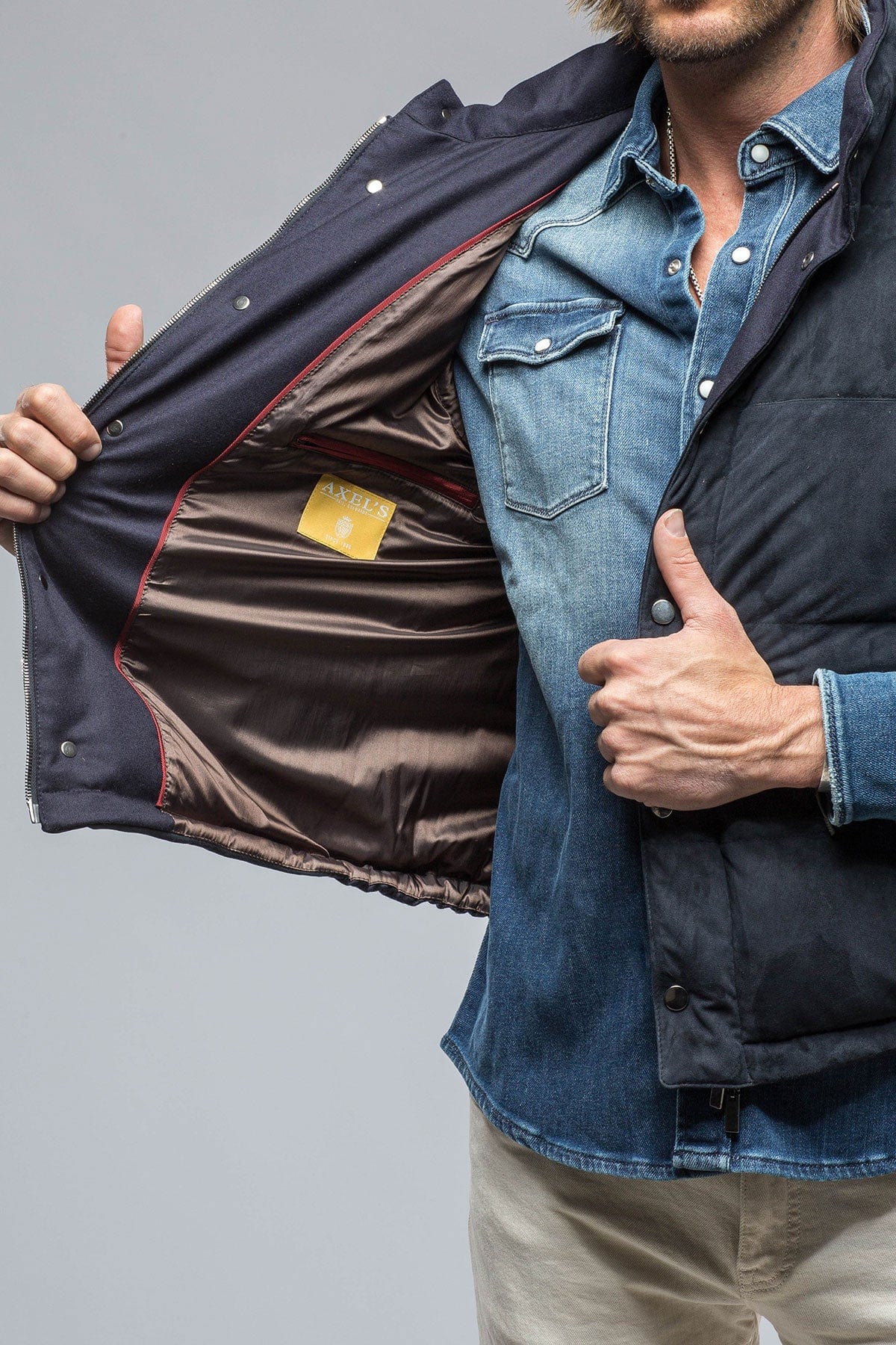 Two Arrows Vest in Navy - AXEL'S