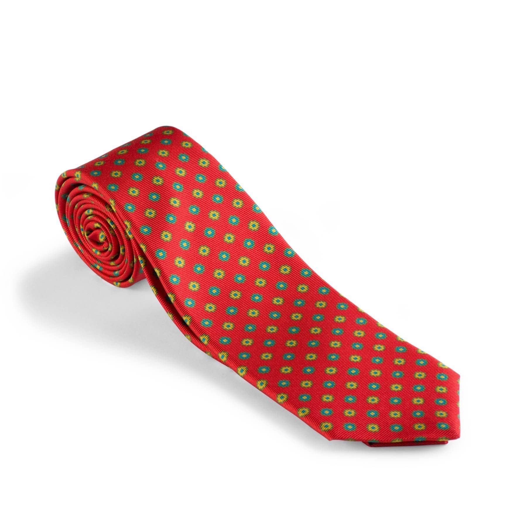 100% Red Silk Tie - AXEL'S