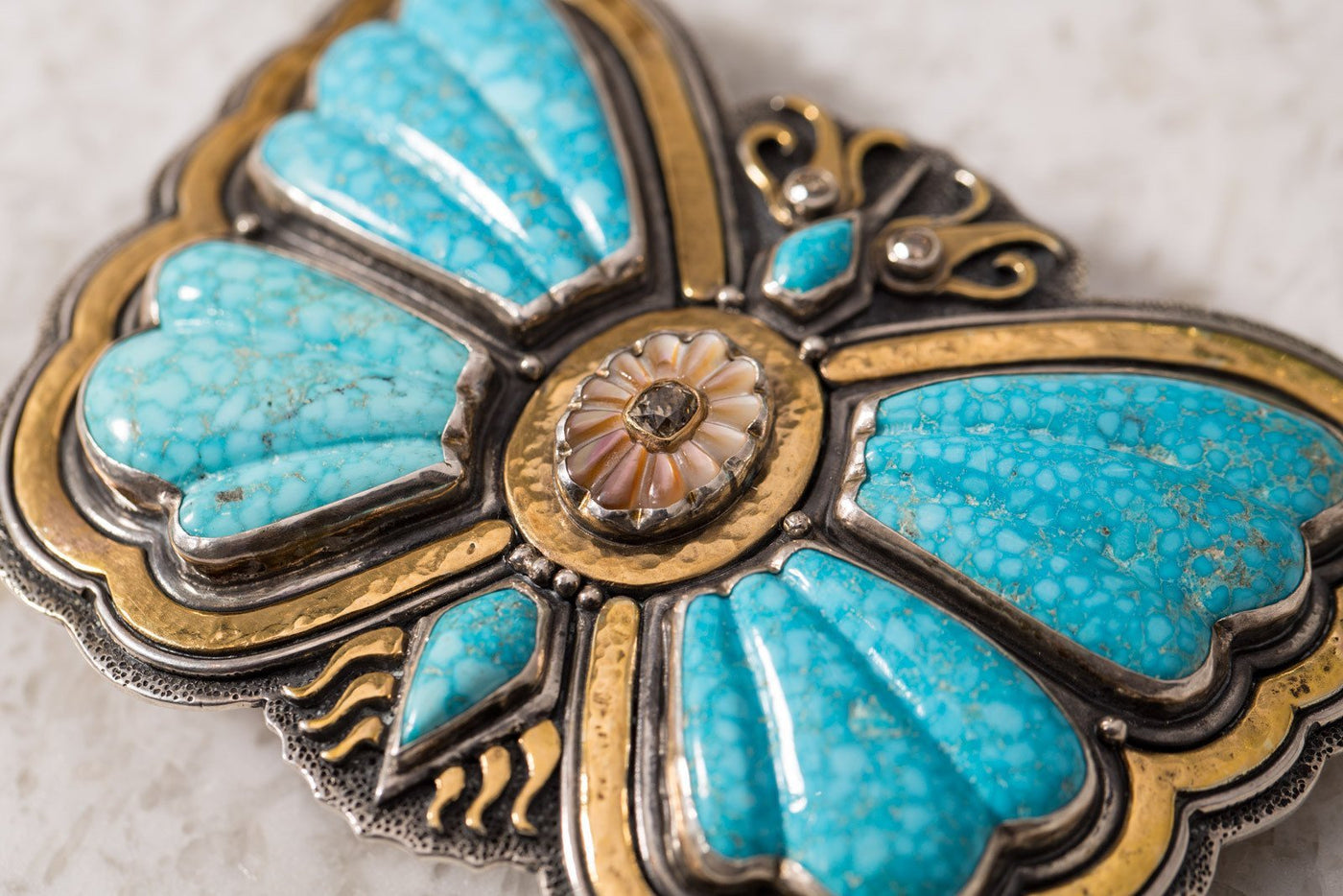 Lee Downey Kingman Turquoise Butterfly - AXEL'S