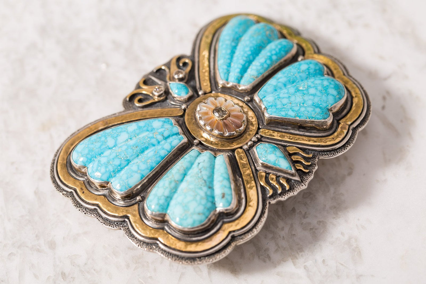 Lee Downey Kingman Turquoise Butterfly - AXEL'S