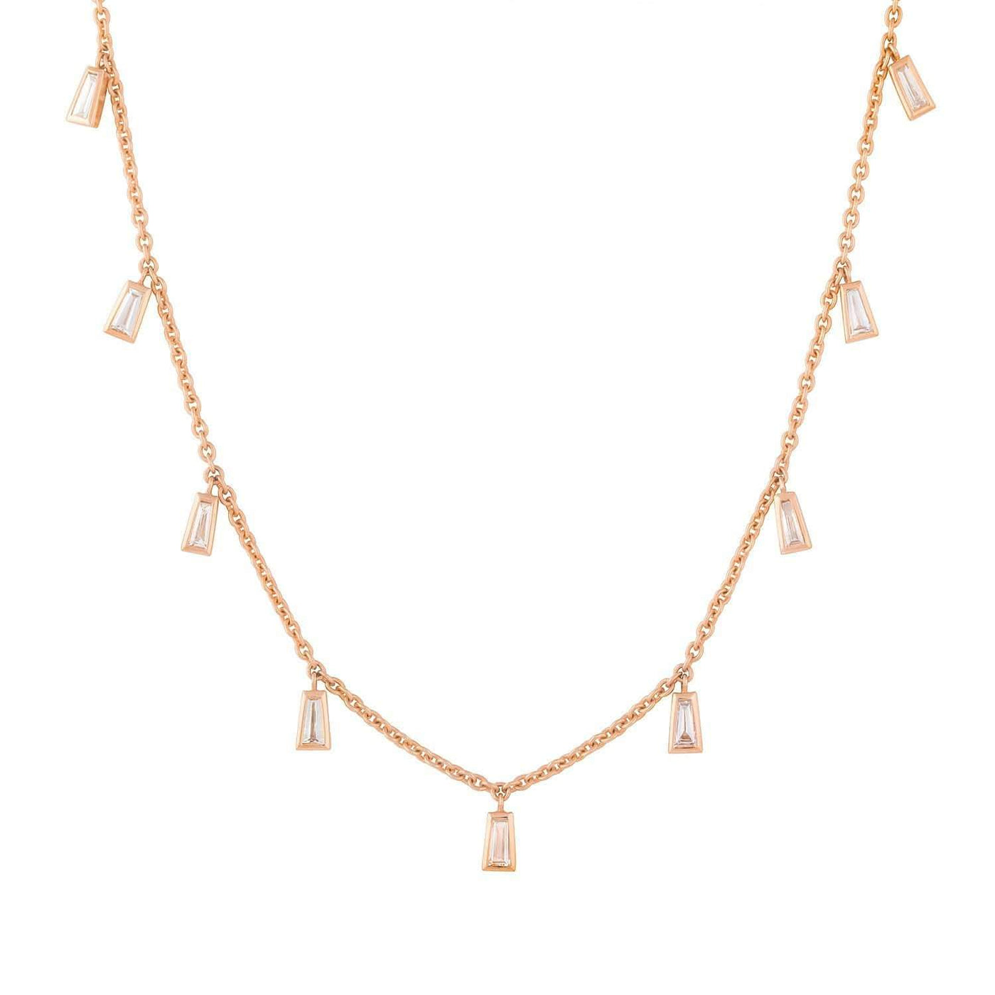 Diamond Maia Necklace Rose Gold - AXEL'S