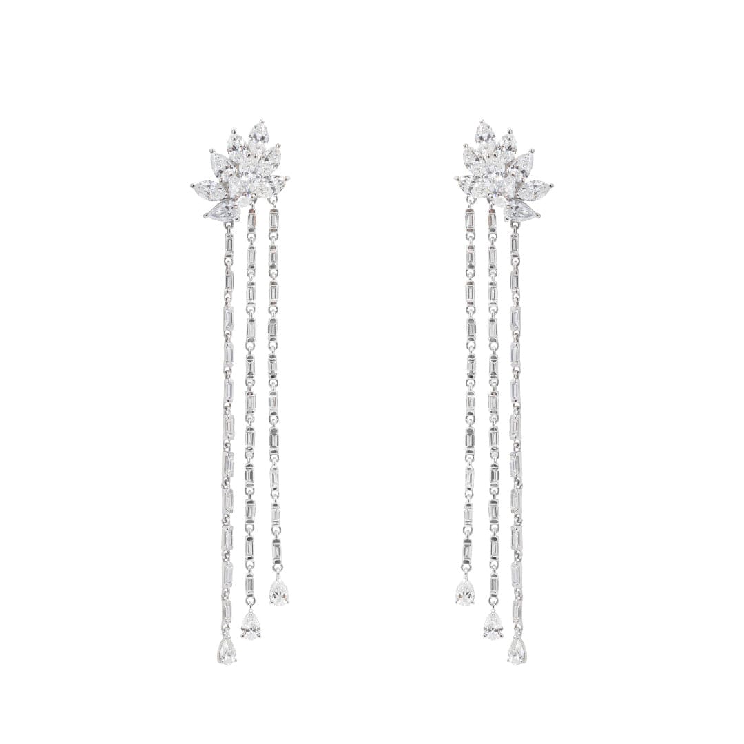 Diamond Triple Falls Earrings - AXEL'S