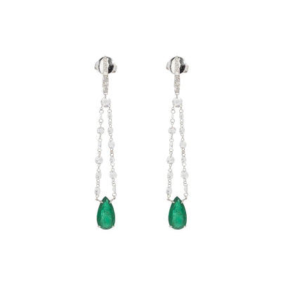 Feminine Desire Emerald Earrings - AXEL'S