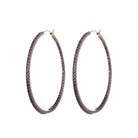 Medium Sapphire Hoop Earrings - AXEL'S