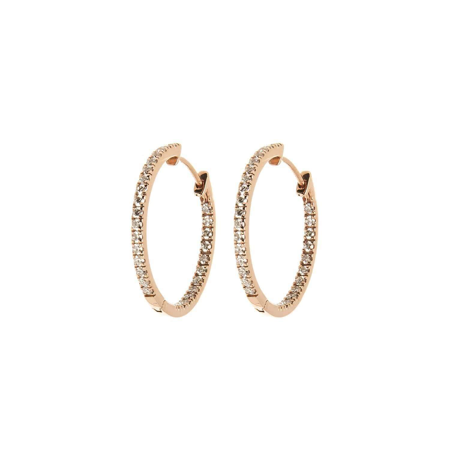 Small Rose Gold Hoop Earrings - AXEL'S