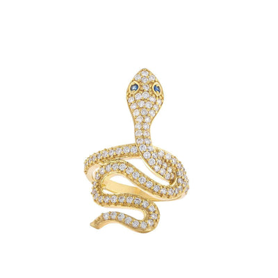 Yellow Gold Coiled Serpent - AXEL'S