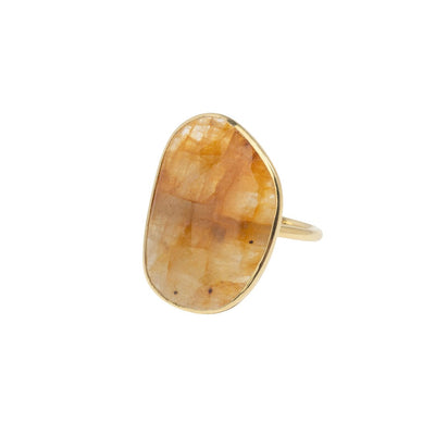 Yellow Sapphire Stylite Ring - AXEL'S