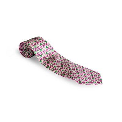 Petronius Ciao Ties in Pink Green Squares - AXEL'S