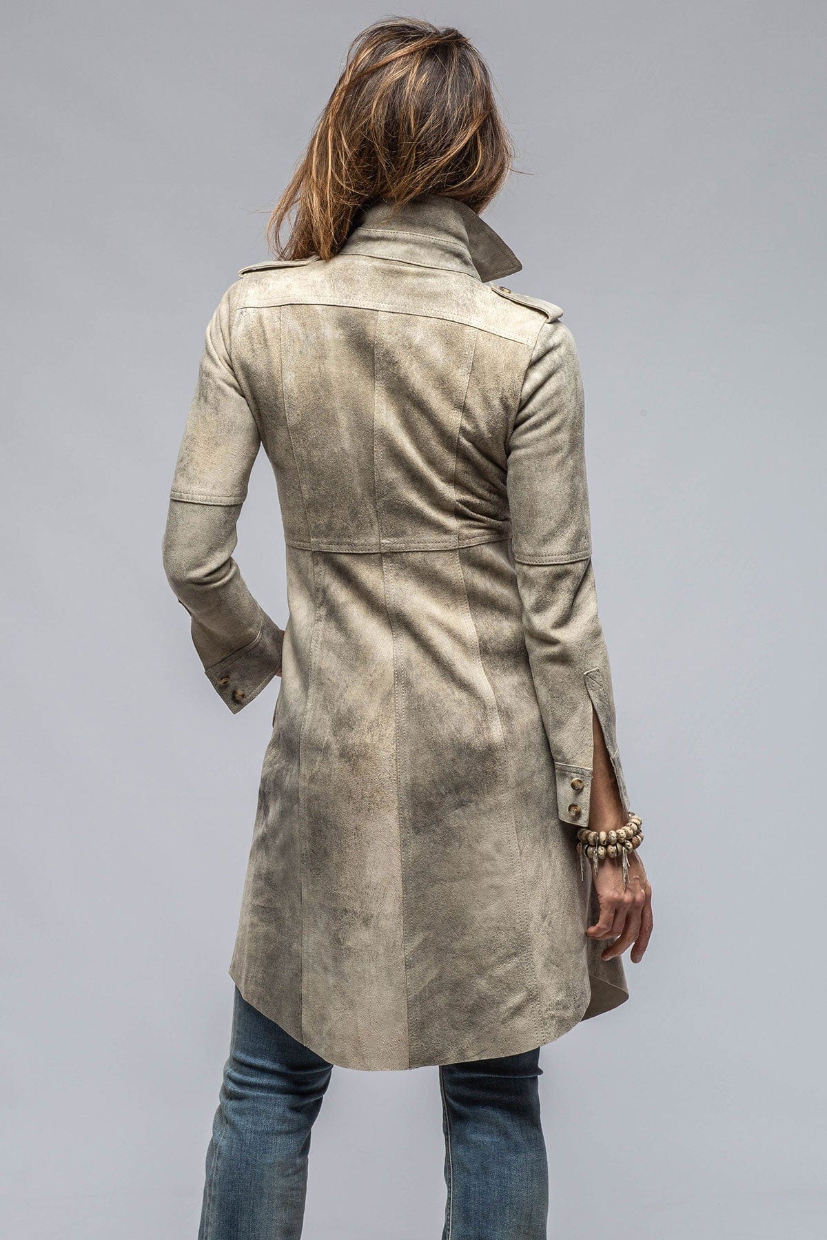 Savannah Long Leather Shirt/Dress in Dress - AXEL'S