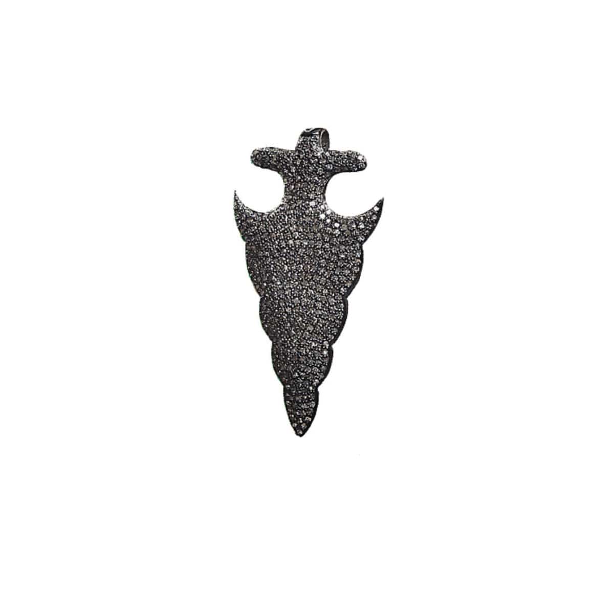 Pave Diamond Arrowhead Pendant - AXEL'S