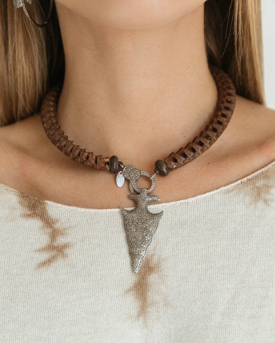 Snake vertebrae necklace sale