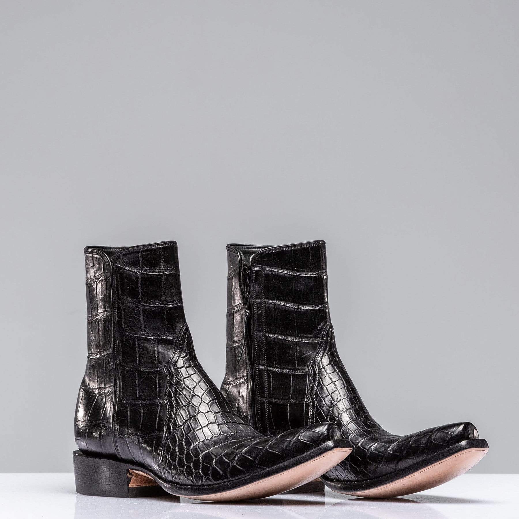 Stallion Boots Black Crocodile Zorro | Axel's of Vail