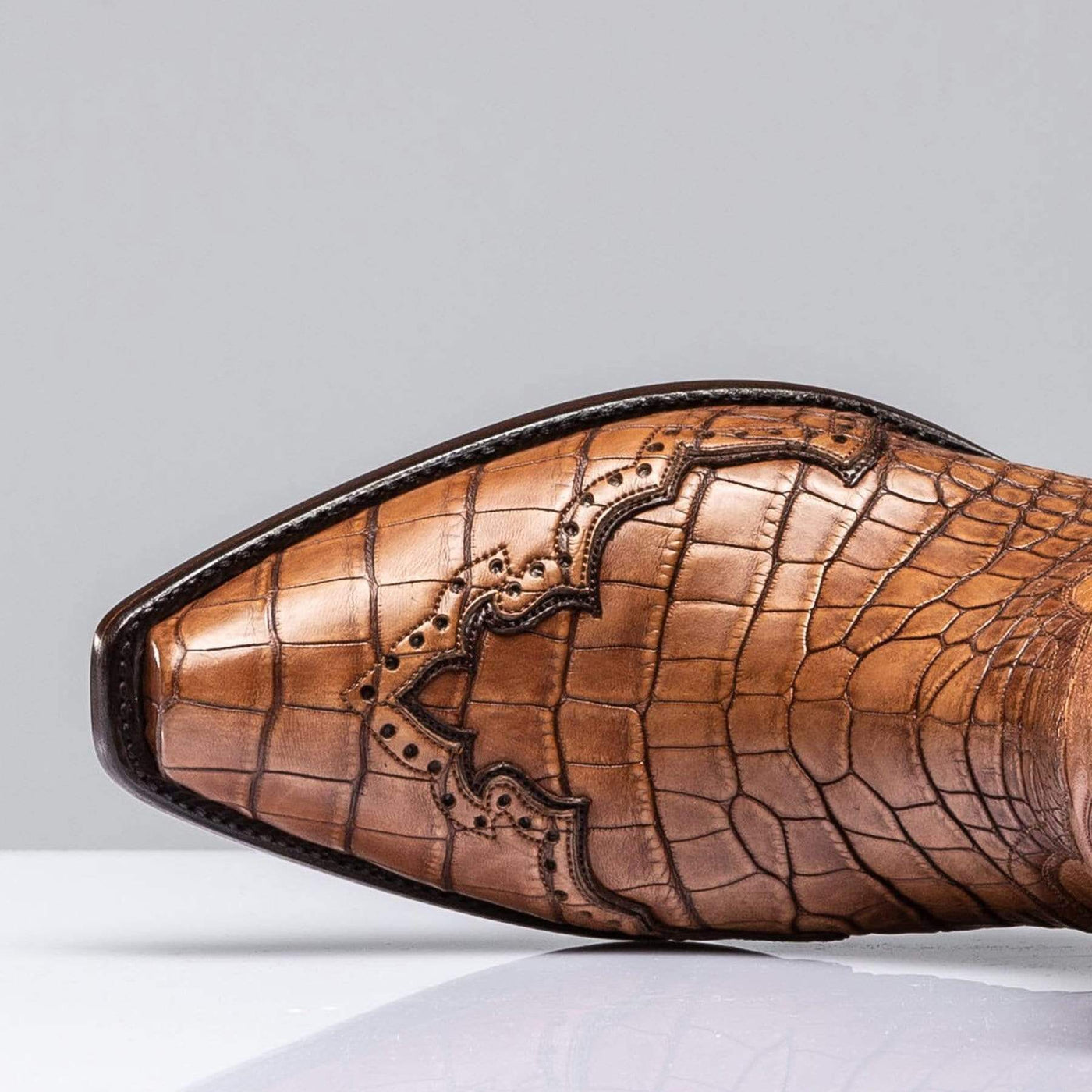 Cognac Alligator Majestic Boots - AXEL'S