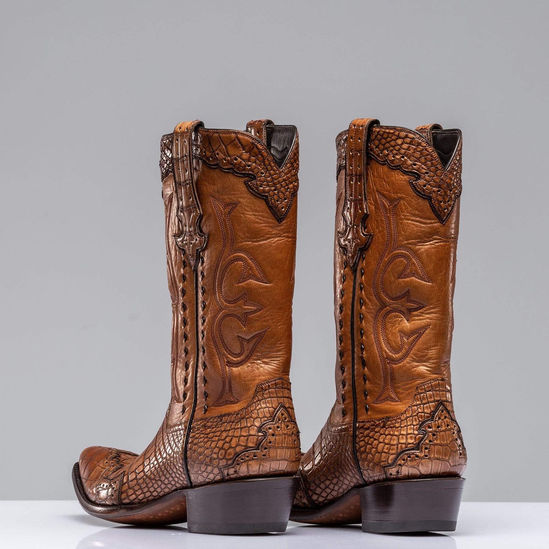 Cognac Alligator Majestic Boots