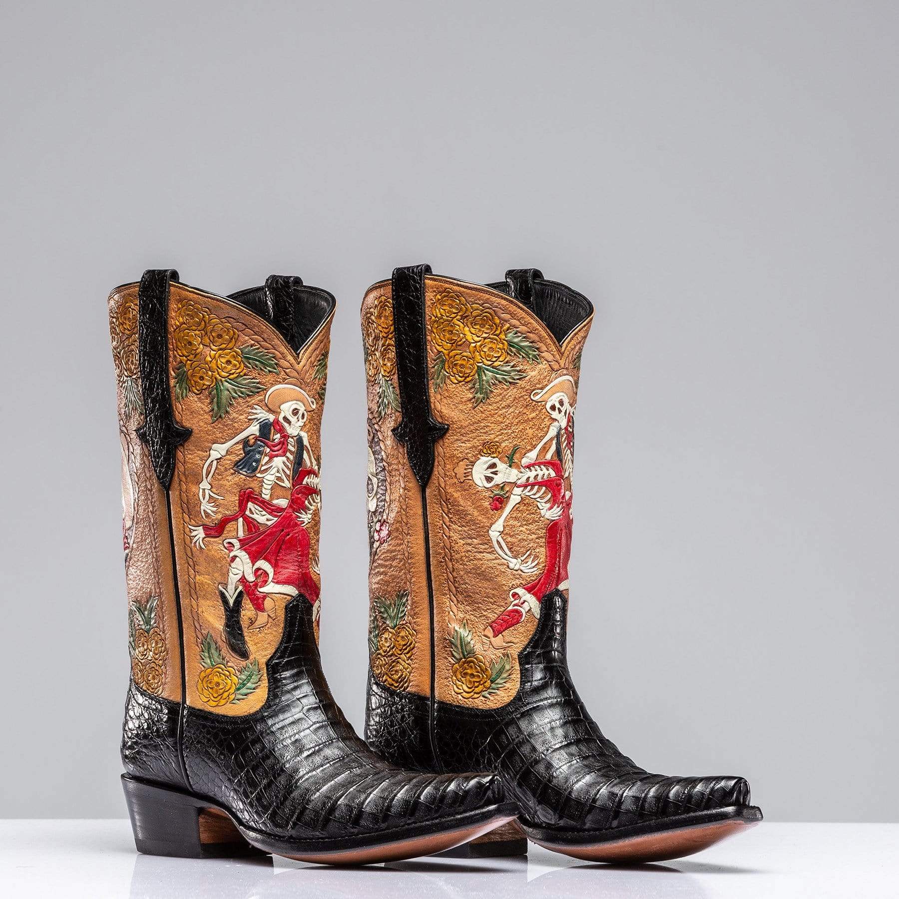 Skull hot sale cowboy boots