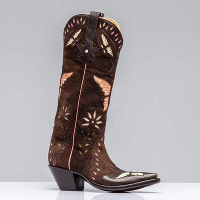 Mariposas Gallegos in Suede-Espresso-7 - AXEL'S