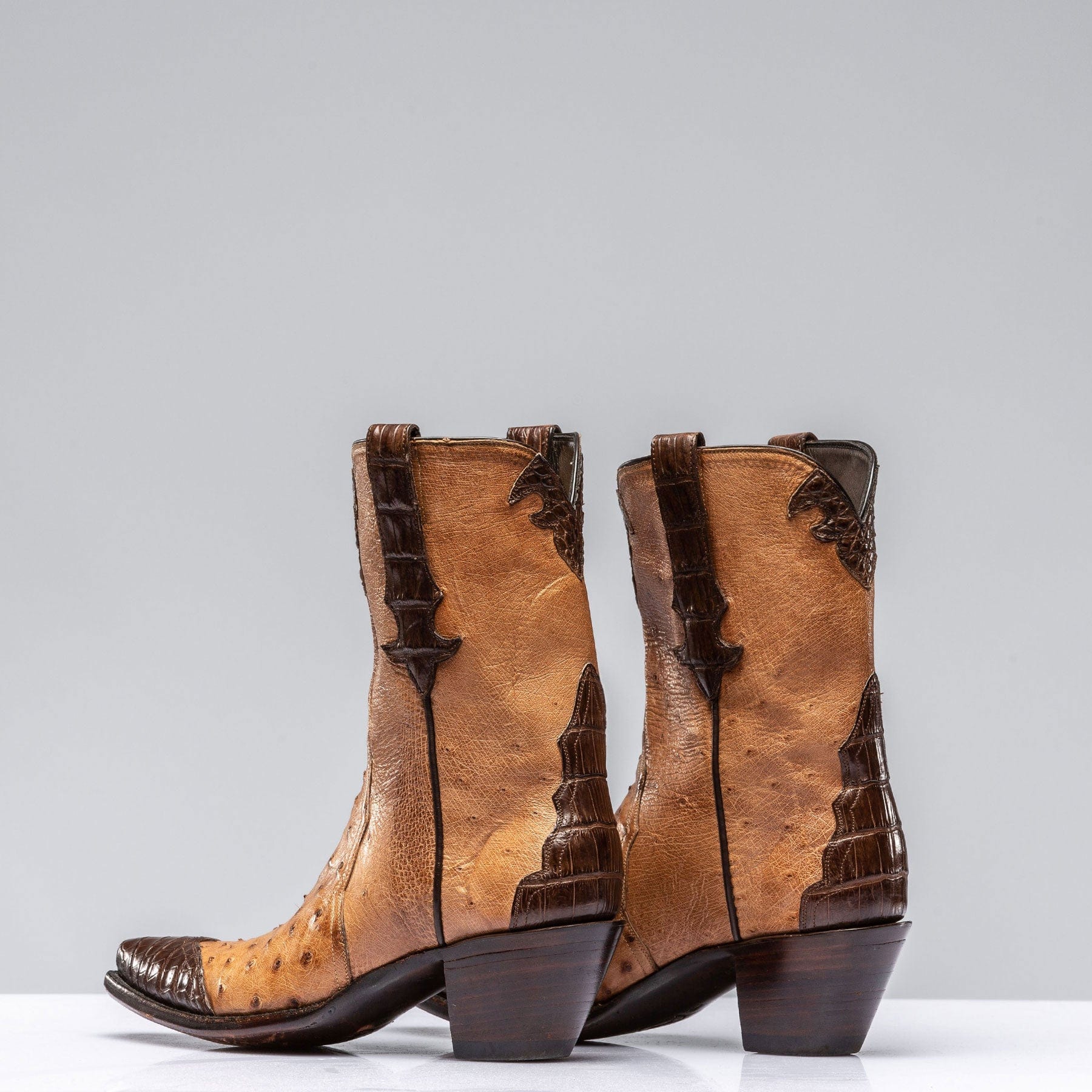 Chocolate on sale ostrich boots