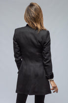 Medallion Short Coat In Black Jerez - AXEL'S
