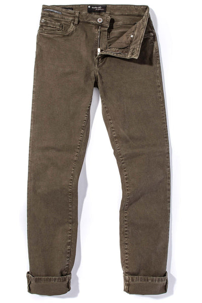Ryland Rugged Soft Touch Cotton Jeans in Army - AXEL'S
