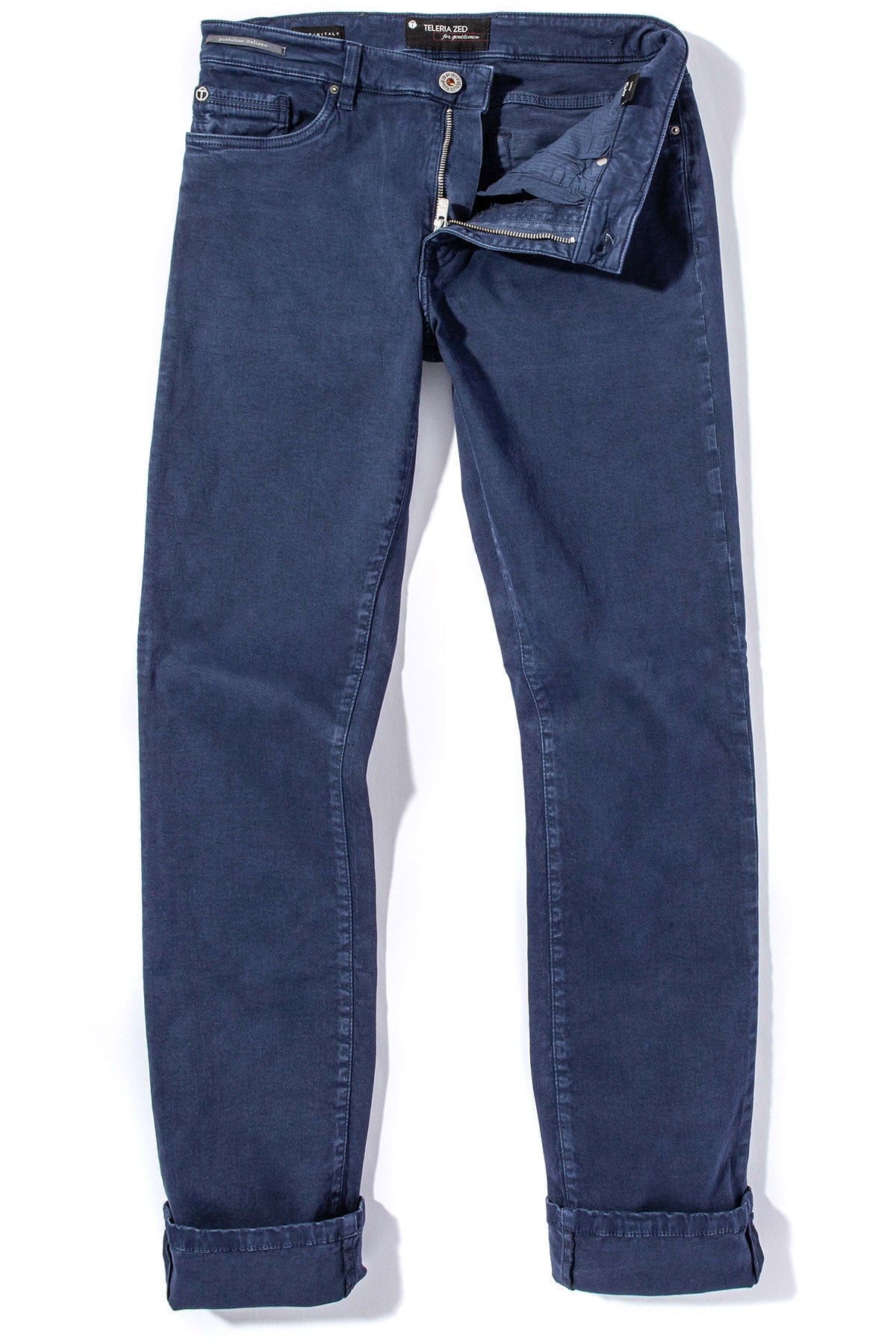 Ryland Rugged Soft Touch Cotton Jeans in Indaco - AXEL'S