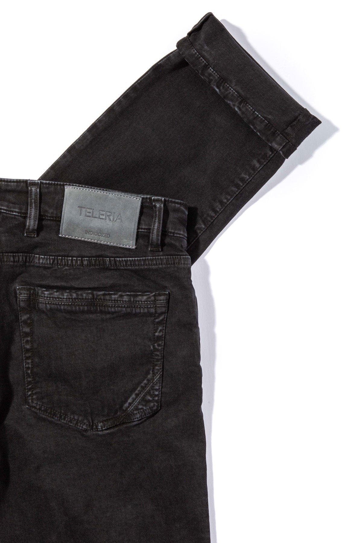 Ryland Rugged Soft Touch Cotton Jeans in Nero - AXEL'S