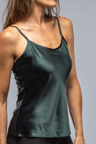 Linguini Silk Top In Forest - AXEL'S